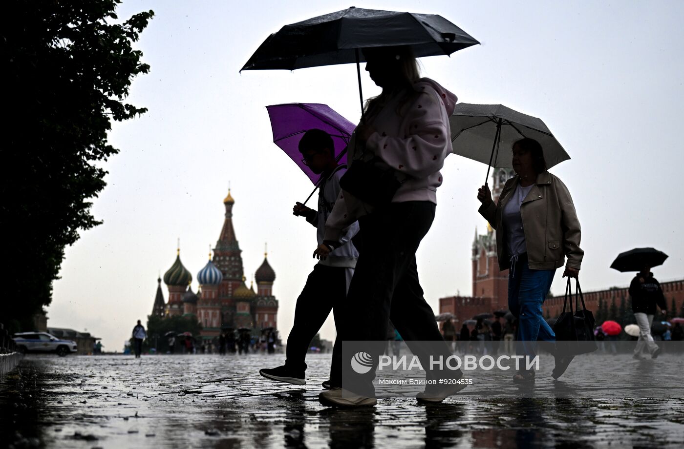 Дождь в Москве
