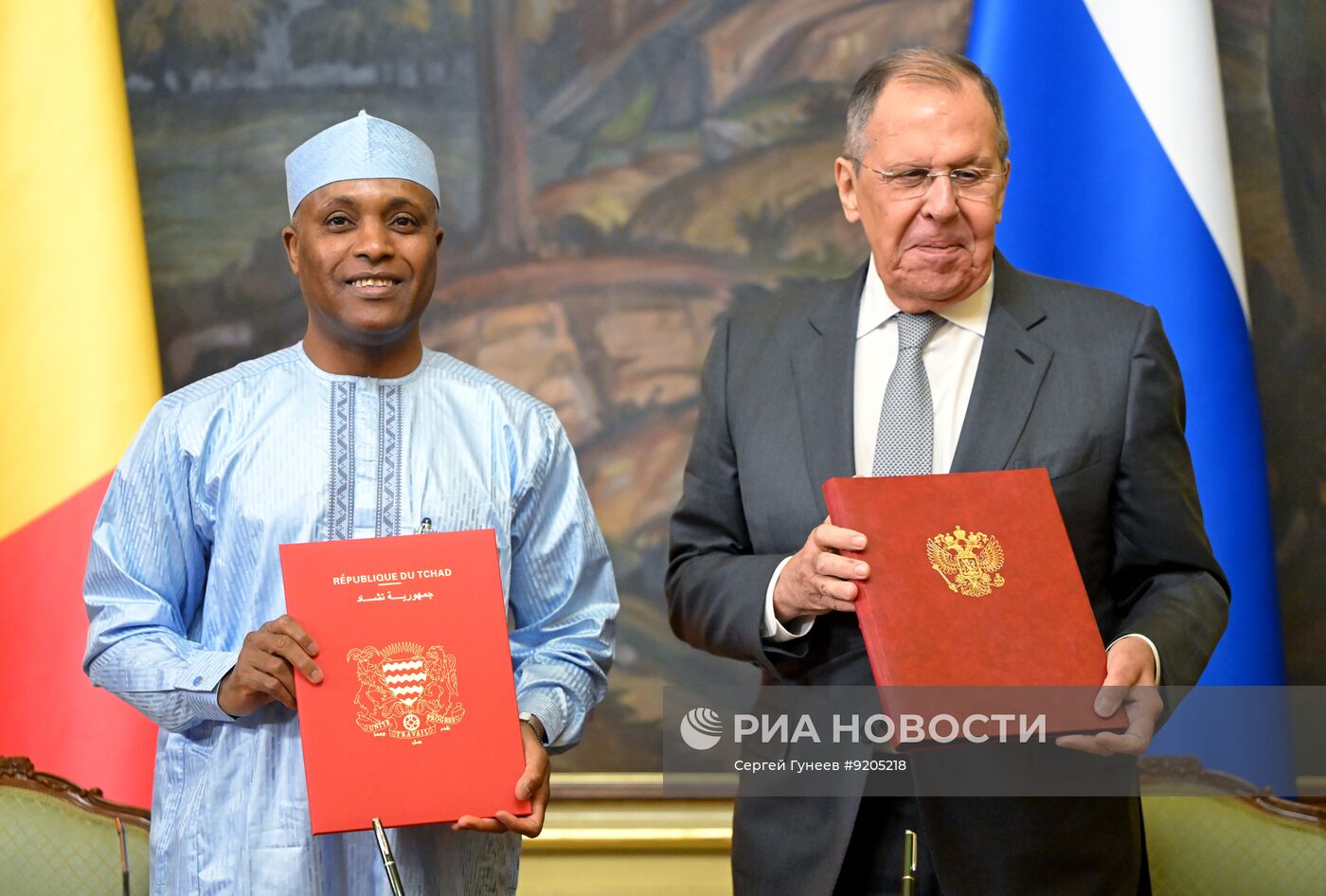 Встреча глав МИД РФ и Чада Сергея Лаврова и Абдуллы Сабра Фадуля