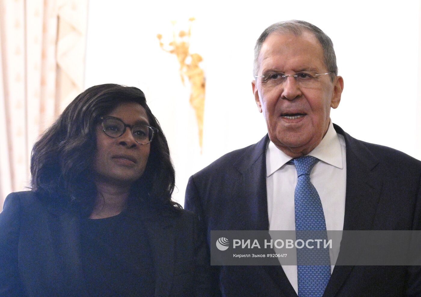 Встреча глав МИД РФ и Гвинеи-Бисау Сергея Лаврова и Фатуматы Жау