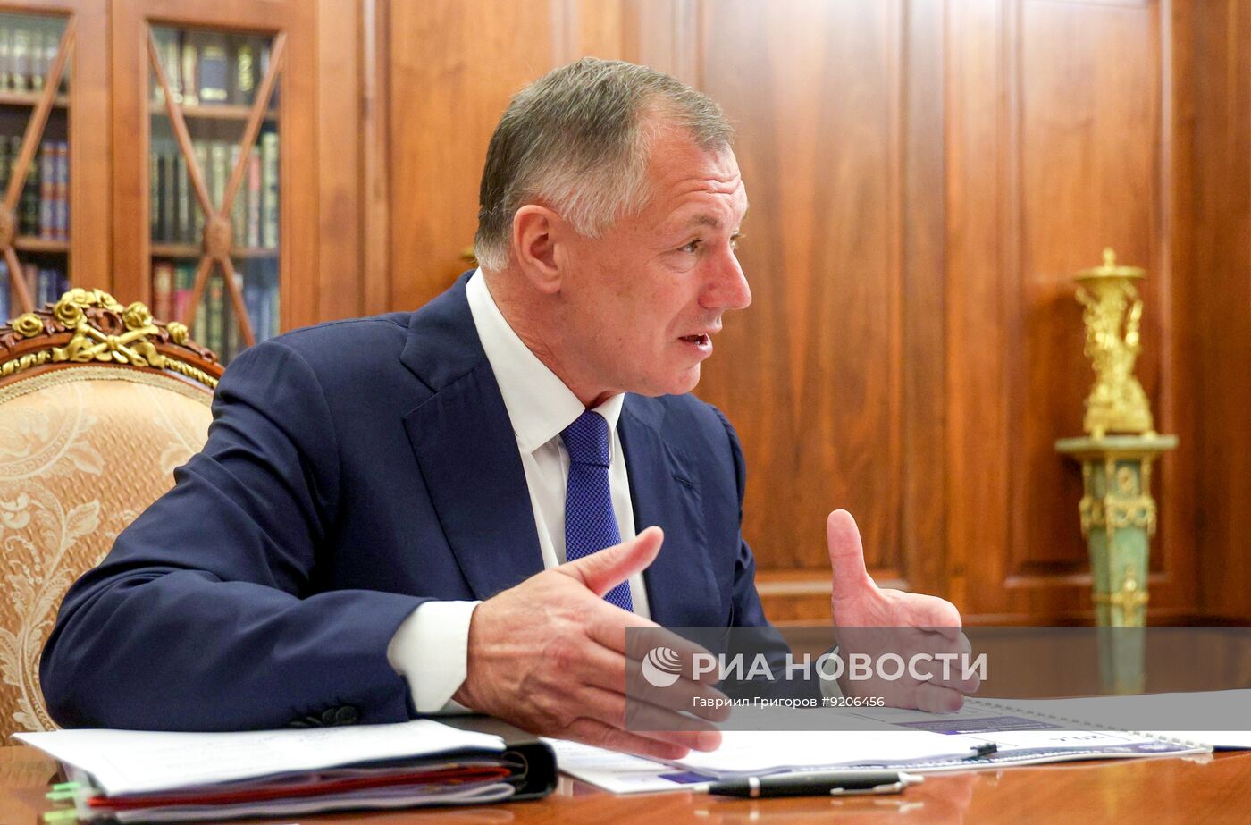 Встреча президента Владимира Путина и вице-премьера Марата Хуснуллина