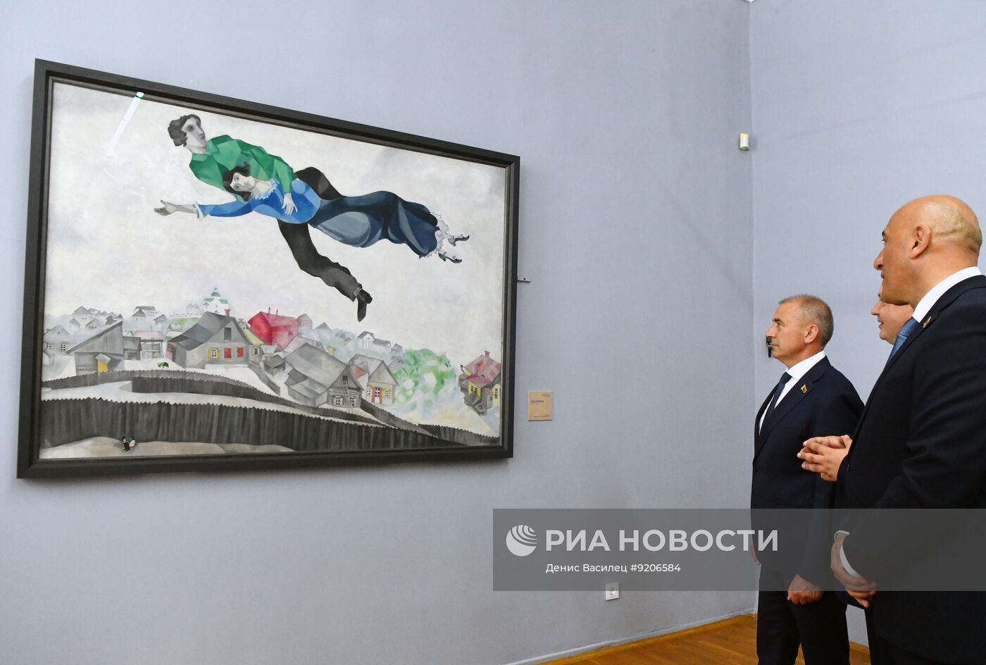 Презентация привезенной в Белоруссию картины М. Шагала в Витебске