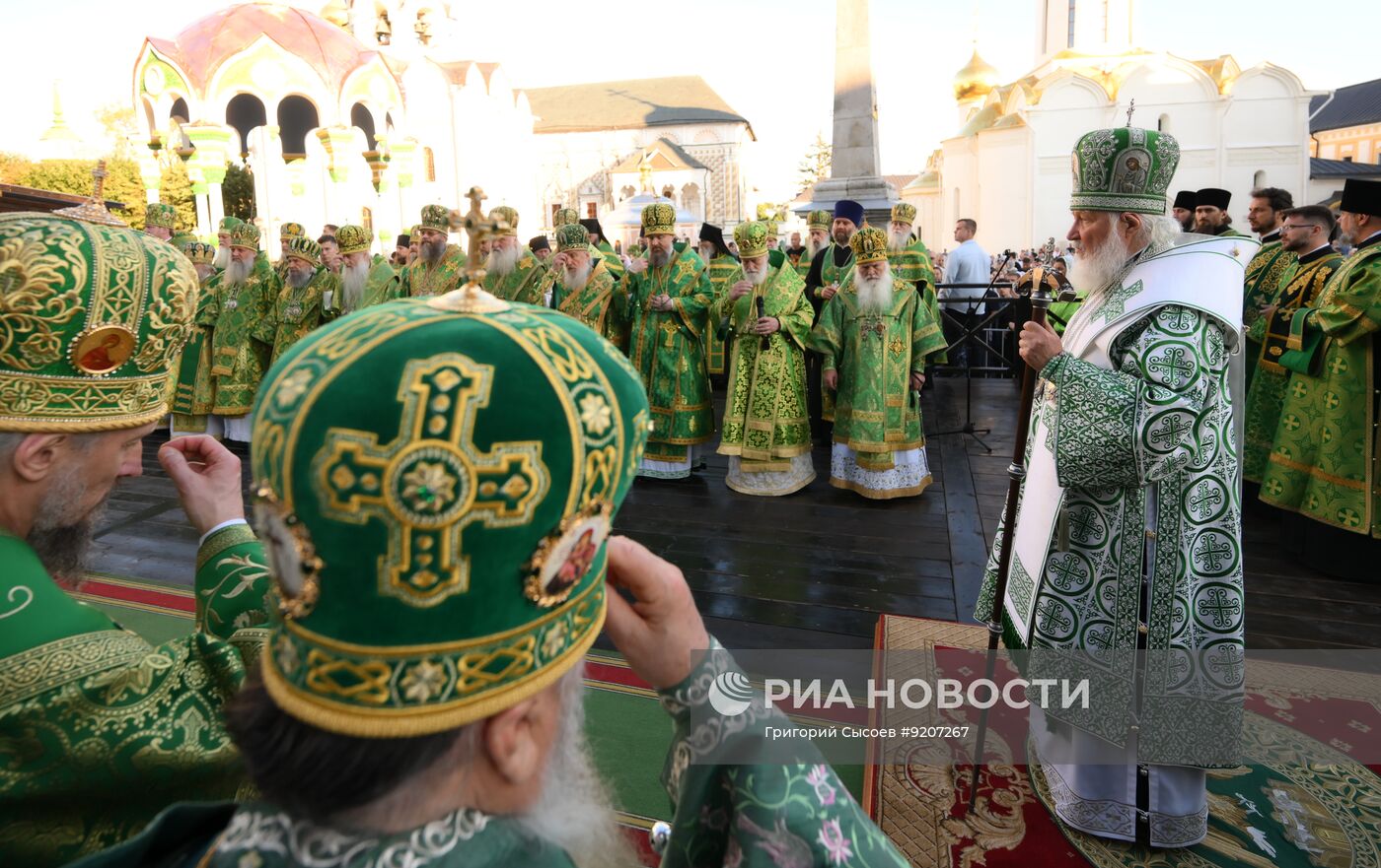 Патриаршие служение в Троицко-Сергиевой Лавре