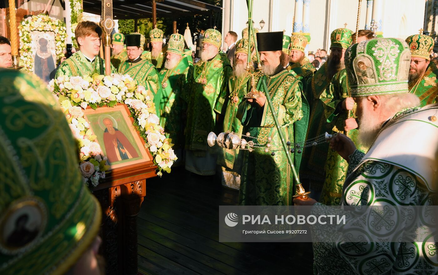 Патриаршие служение в Троицко-Сергиевой Лавре