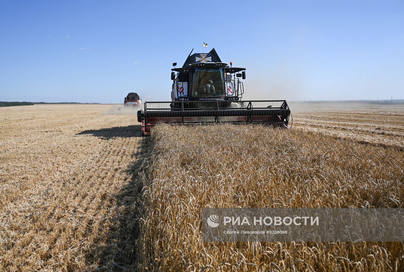 Уборка пшеницы в Ростовской области