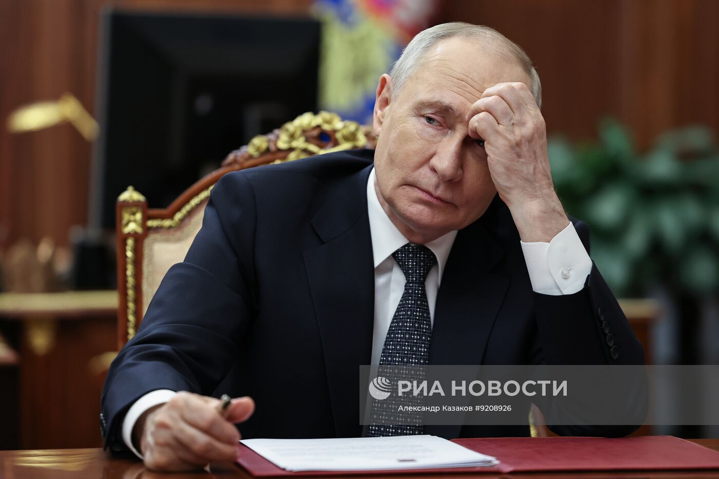 Президент Владимир Путин встретился с губернатором Запорожской области Евгением Балицким