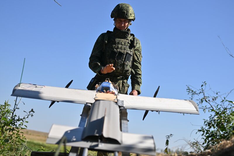 Боевая работа расчета БПЛА "Молния-ПВО" в зоне СВО
