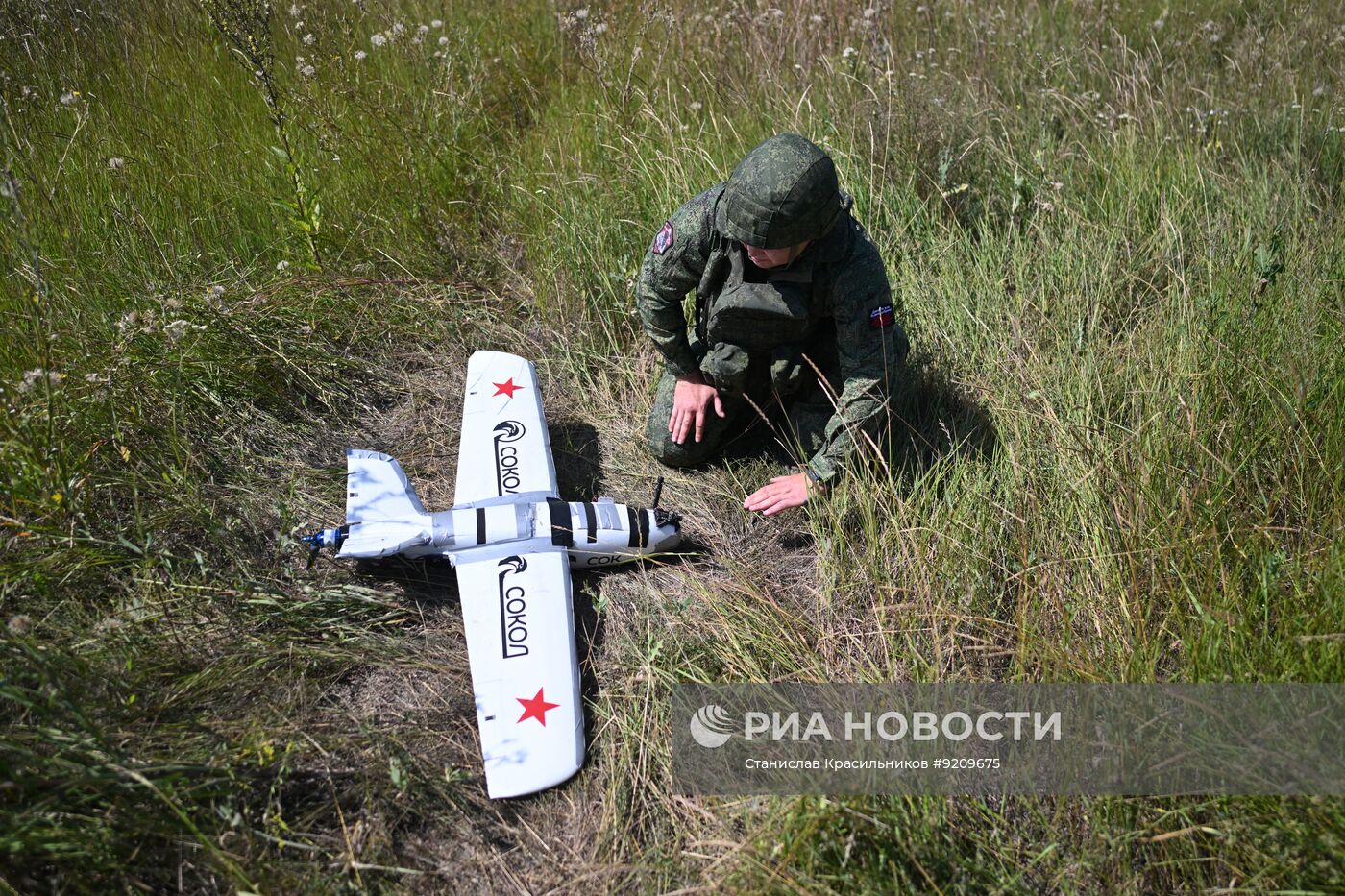Боевая работа расчета БПЛА "Сокол" группировки войск "Центр" на Добропольском направлении СВО
