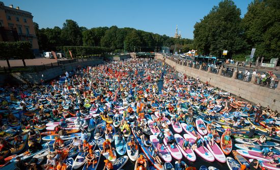 Фестиваль "Фонтанка SUP" в Санкт-Петербурге