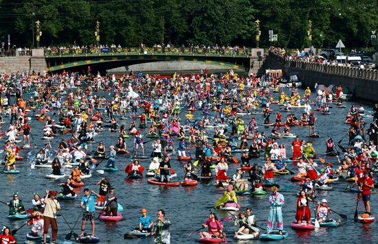 Фестиваль "Фонтанка SUP" в Санкт-Петербурге