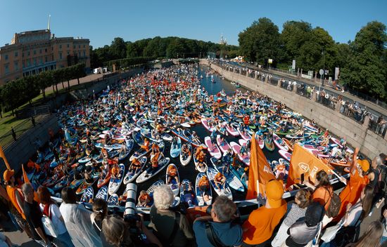 Фестиваль "Фонтанка SUP" в Санкт-Петербурге
