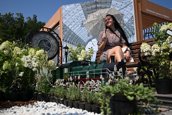 Празднование Дня железнодорожника в Москве