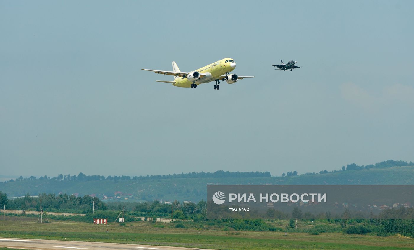 Серийный самолет МС-21-310 выполнил первый полет