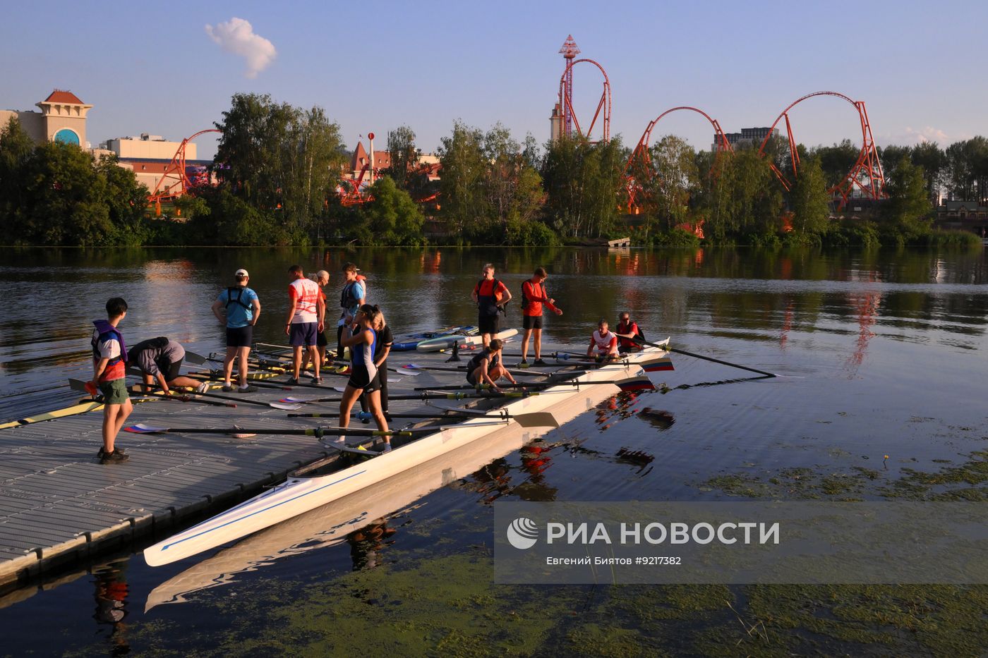 Занятия академической греблей в Москве
