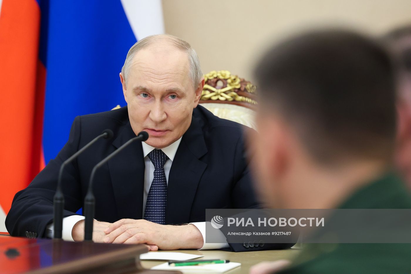 Президент Владимир Путин провел встречу с руководством Министерства обороны