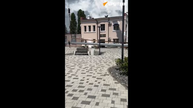 Самый высокий флагшток в Абхазии установили на набережной Гудауты