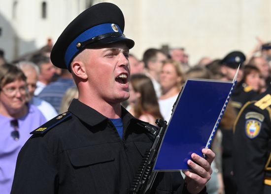 Военная присяга молодого пополнения Президентского полка ФСО России 