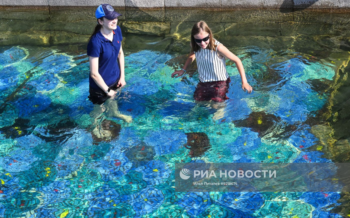 Жаркая погода в Москве