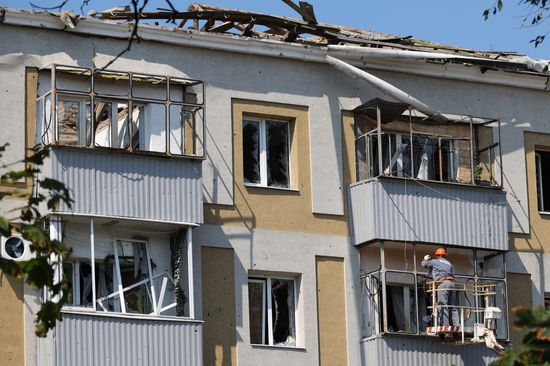 Последствия атаки БПЛА на Белгород