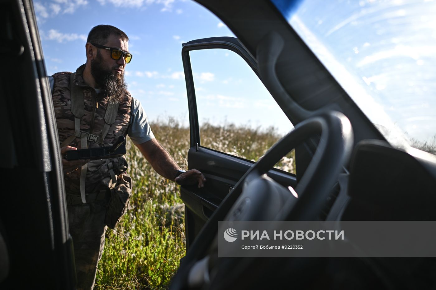 Боевая работа расчета гаубицы Д-30 спецназа "Ахмат" на Сумском направлении СВО