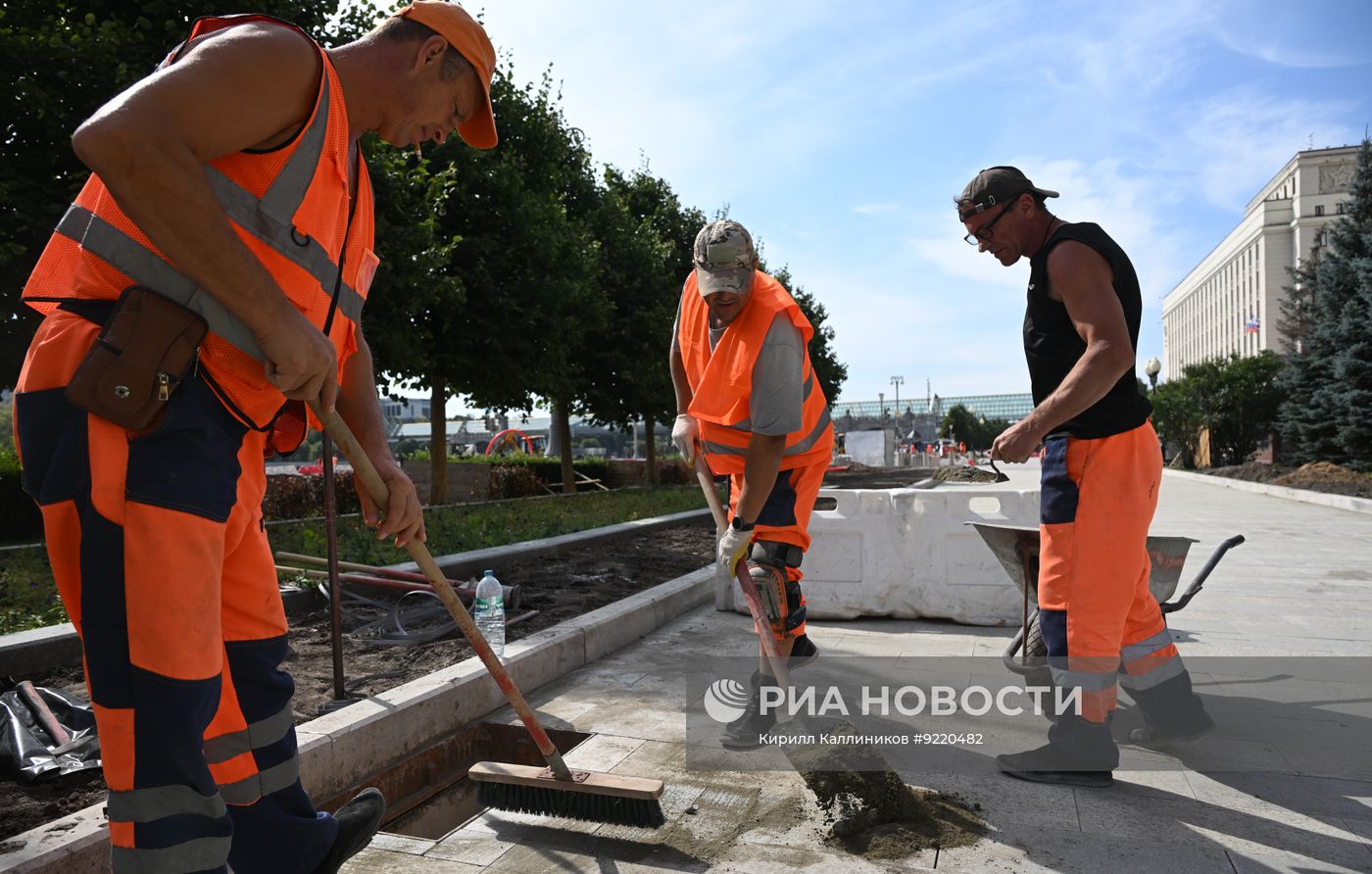 Благоустройство Фрунзенской набережной в Москве
