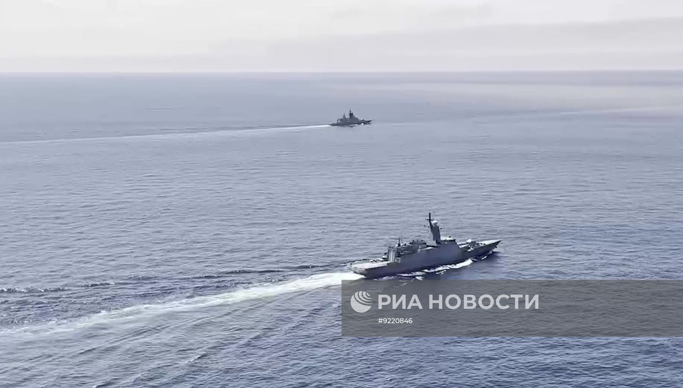 Применение БПЛА "Форпост" войсками Тихоокеанского флота РФ во время учения