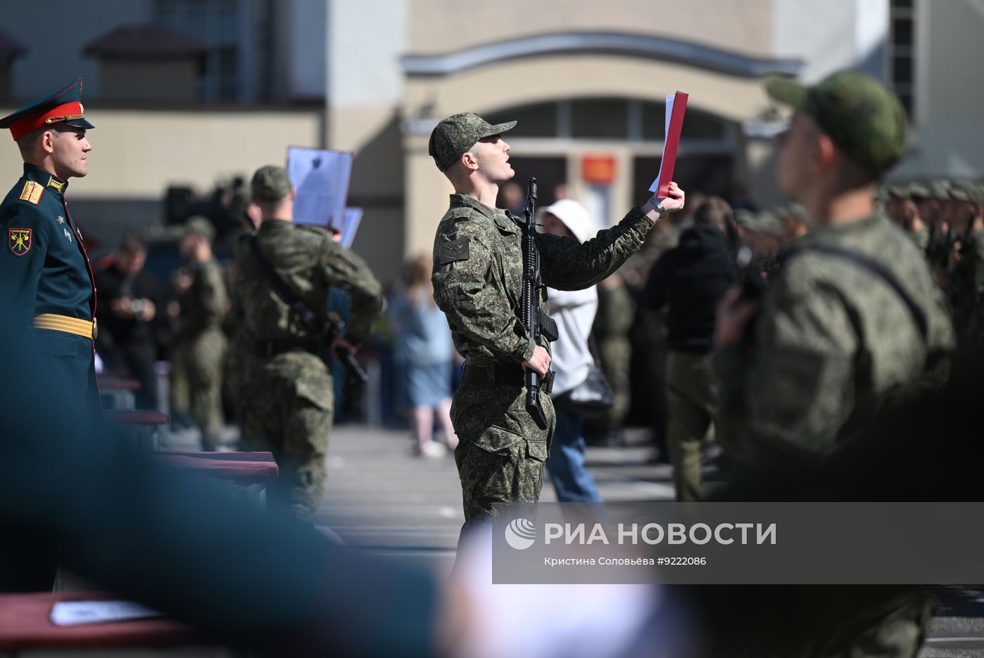 Приведение к присяге военнослужащих Семеновского полка