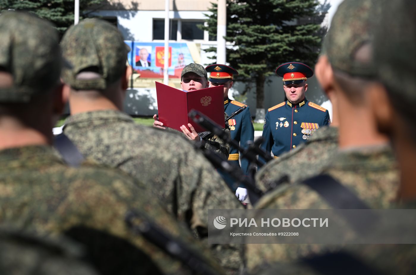 Приведение к присяге военнослужащих Семеновского полка 
