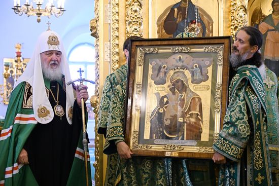 Патриаршее служение в Троицком соборе на Соловках
