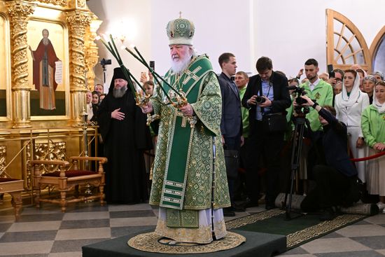 Патриаршее служение в Троицком соборе на Соловках