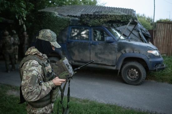 Боевая работа группы противодействия БПЛА спецназа "Ахмат" на Сумском направлении СВО