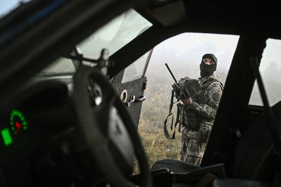 Боевая работа группы противодействия БПЛА спецназа "Ахмат" на Сумском направлении СВО