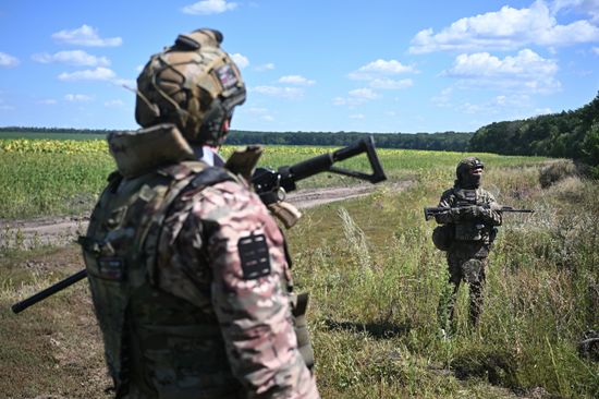 Боевая работа группы противодействия БПЛА спецназа "Ахмат" на Сумском направлении СВО