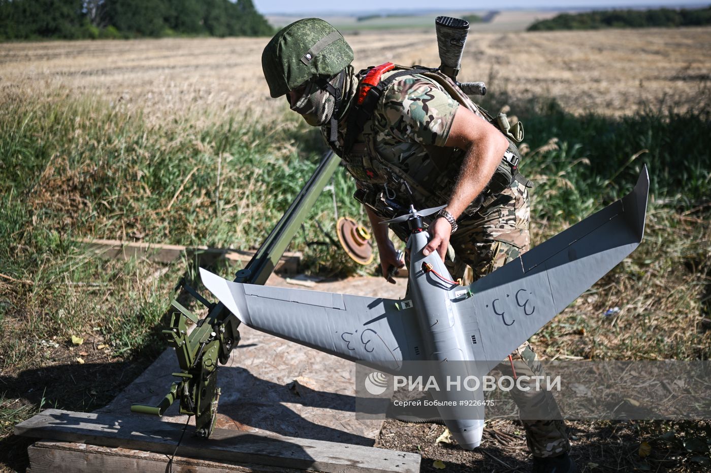 Боевая работа расчета БПЛА "БАРС-КУРСК" группировки войск "Север" на Сумском направлении СВО
