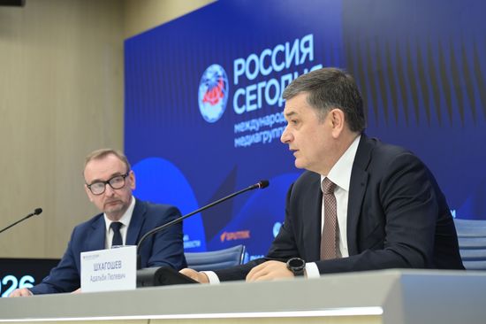 Пресс-конференция члена Комитета Госдумы РФ по безопасности и противодействию коррупции Адальби Шхагошева
