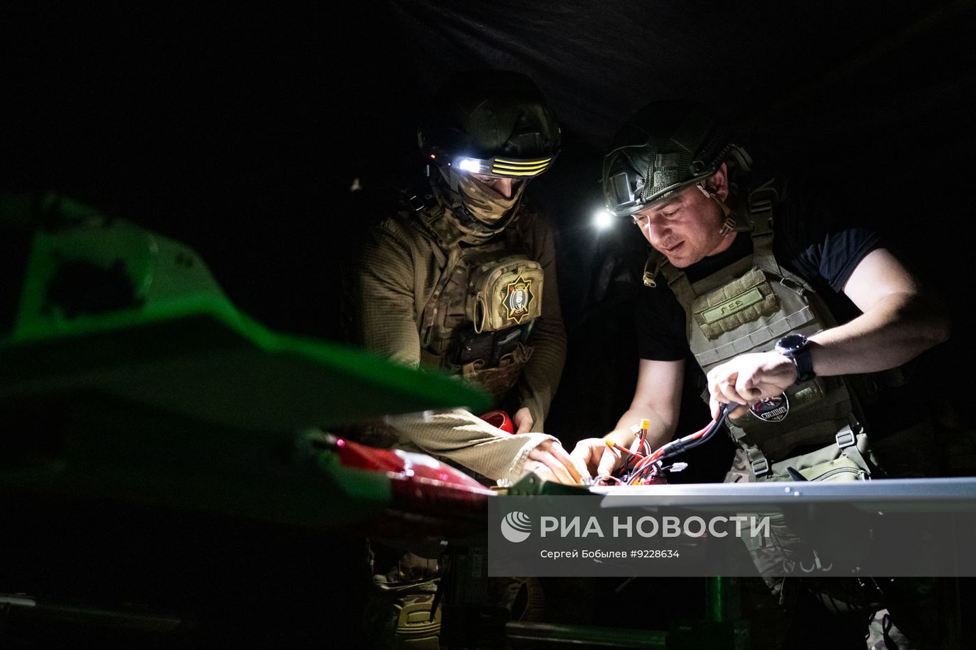 Боевая работа расчета БПЛА "Молния" спецназа "Ахмат" на Сумском направлении СВО
