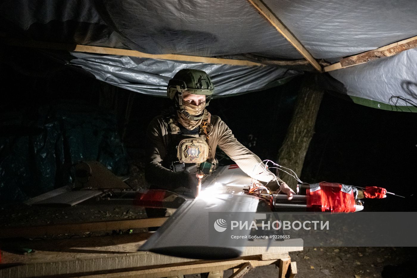 Боевая работа расчета БПЛА "Молния" спецназа "Ахмат" на Сумском направлении СВО