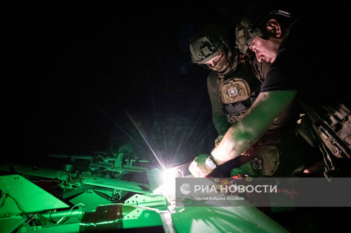 Боевая работа расчета БПЛА "Молния" спецназа "Ахмат" на Сумском направлении СВО