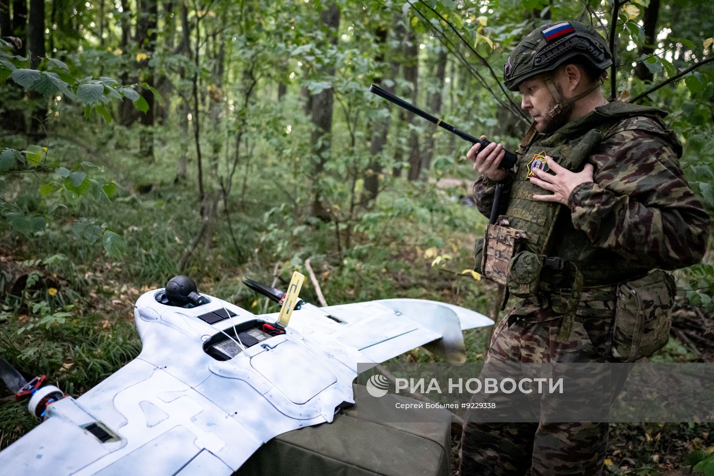 Боевая работа расчета БПЛА "КВО" спецназа "Ахмат" группировки войск "Север" на Сумском направлении СВО