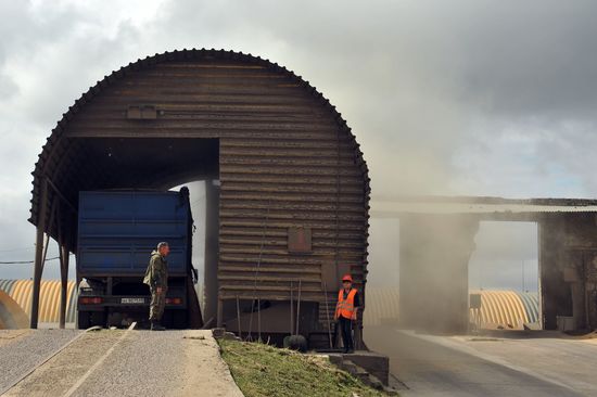 Работа предприятия "Избердеевский элеватор" в Тамбовской области