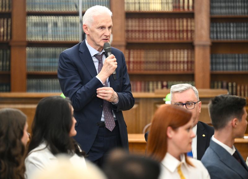 Президент РФ Владимир Путин посетил Московский педагогический госуниверситет