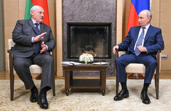 Встреча президента РФ Владимира Путина и президента Белоруссии Александра Лукашенко