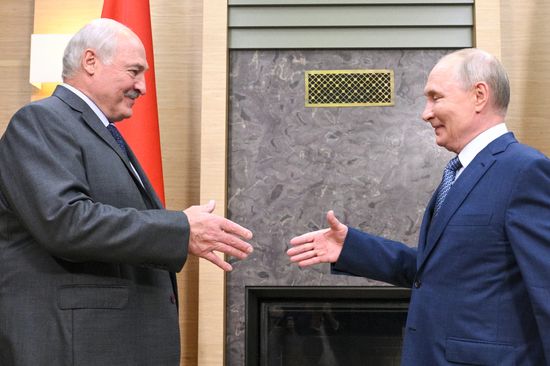 Встреча президента РФ Владимира Путина и президента Белоруссии Александра Лукашенко