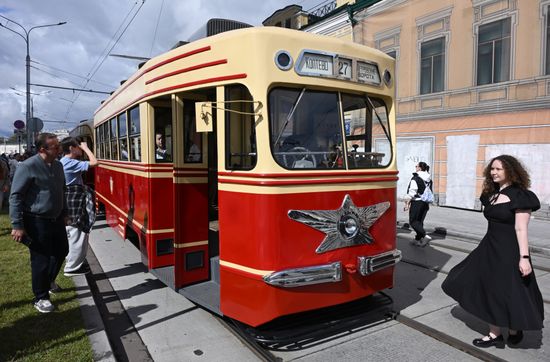 Парад трамваев в Москве