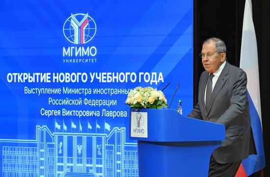 Глава МИД Сергей Лавров выступил в МГИМО