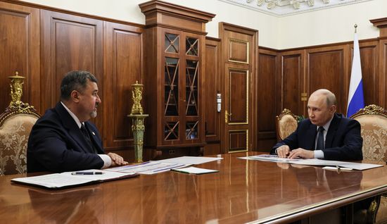 Президент Владимир Путин встретился с врио главы Дагестана Фёдором Щукиным