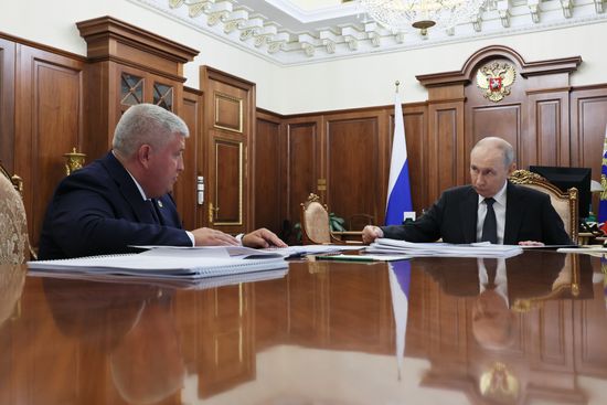 Президент Владимир Путин встретился с губернатором Новгородской области Александром Дроновым