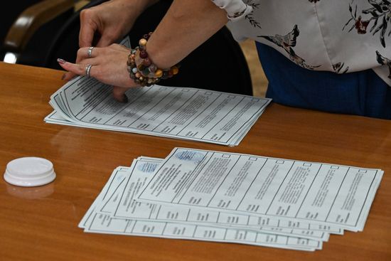 Подсчет голосов на выборах в Госдуму