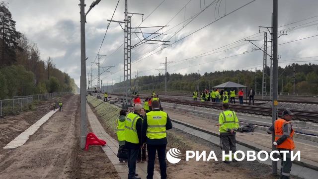 РЖД начали испытания пути для будущей ВСМ на тестовом полигоне в Ленобласти