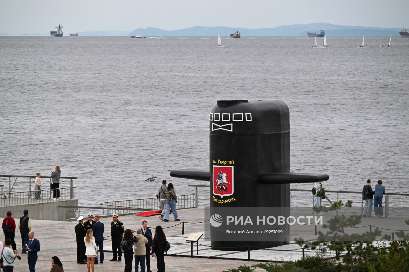 Открытие мемориальной экспозиции "Рубка РПКСН" "К433" "Святой Георгий Победоносец" во Владивостоке