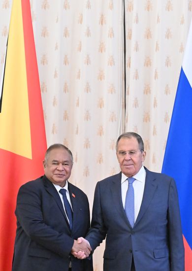Встреча глав МИД РФ и Восточного Тимора Сергея Лаврова и Бендиту Фрейташа